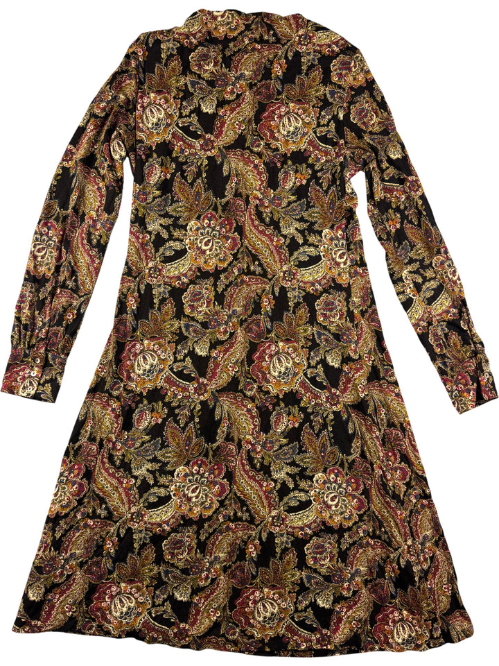 Laura Ashley Floral Long Sleeve Dress - M