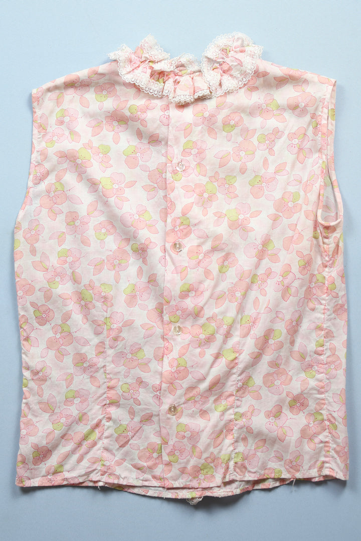 Homemade Sleeveless Ruffled Blouse