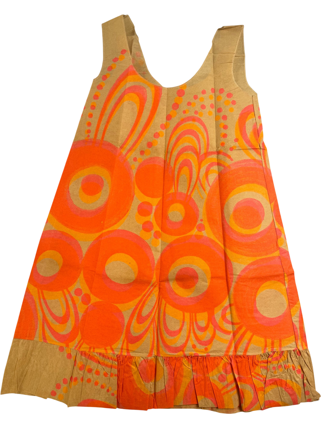 1960s Psychedelic Paper Dress