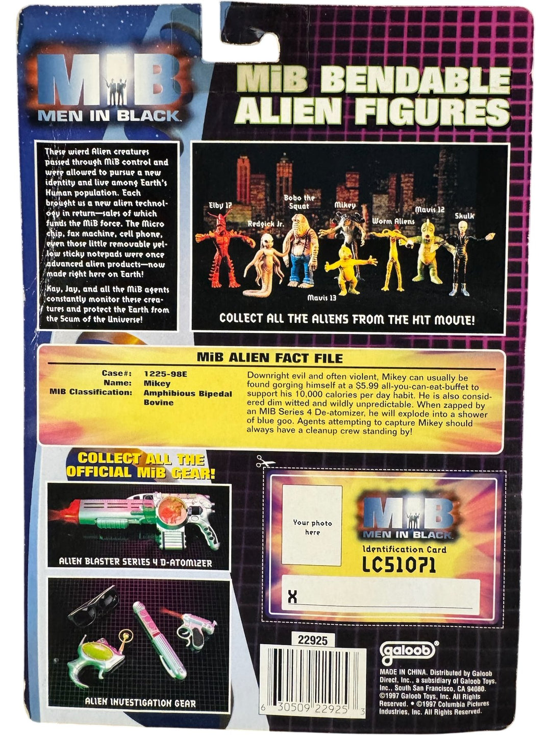 Men In Black Elby-17 Bendable Alien Figure
