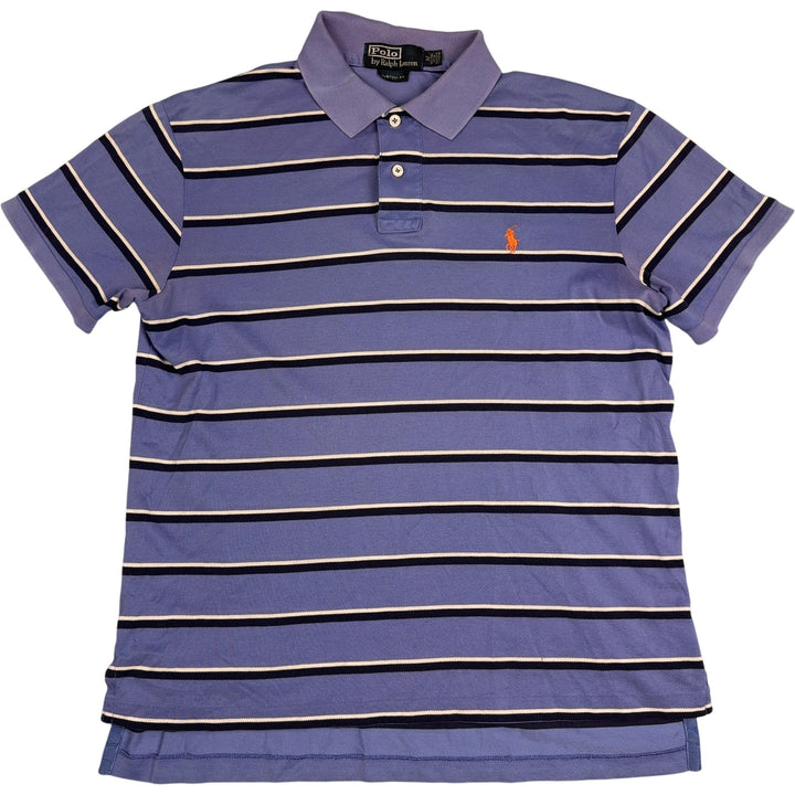 Striped Polo Shirt by Ralph Lauren - L - Think Vintage