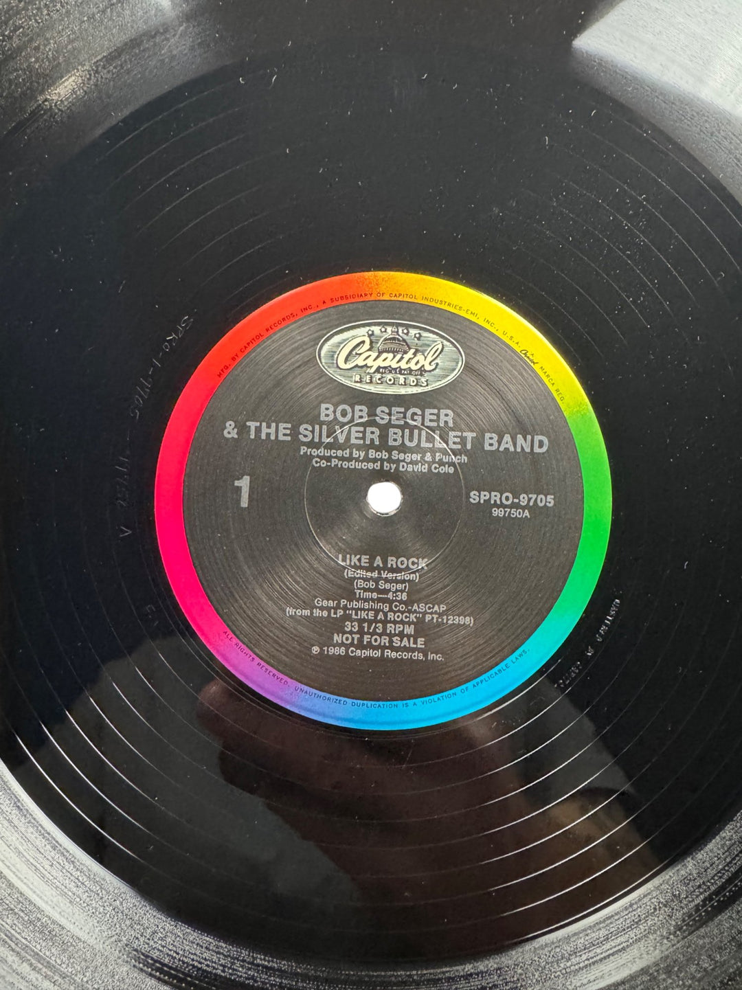 Bob Seger & The Silver Bullet Band Like A Rock Vinyl - Very Good
