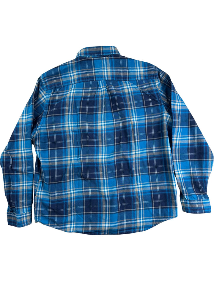 Blue Plaid Long Sleeve Shirt