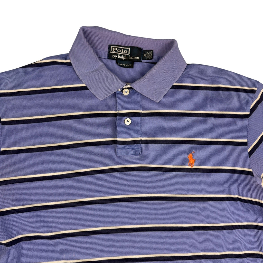 Striped Polo Shirt by Ralph Lauren - L - Think Vintage