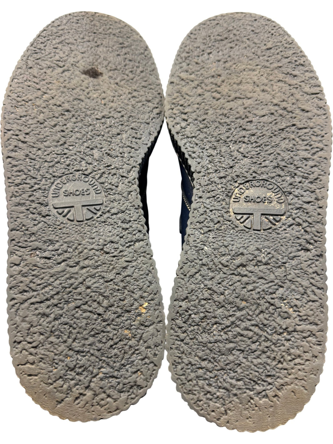 Underground Creeper Boots Blue Beige Leather - 11