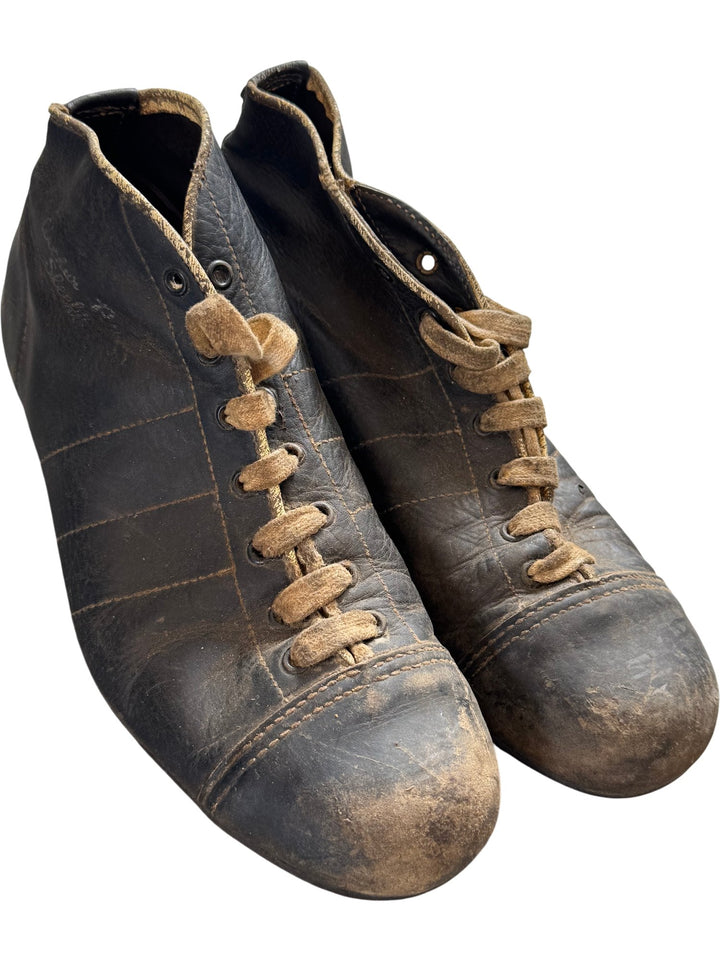 Vintage 1950's Leather Football Boots 'Arthur Rowe' Sleekline - 7