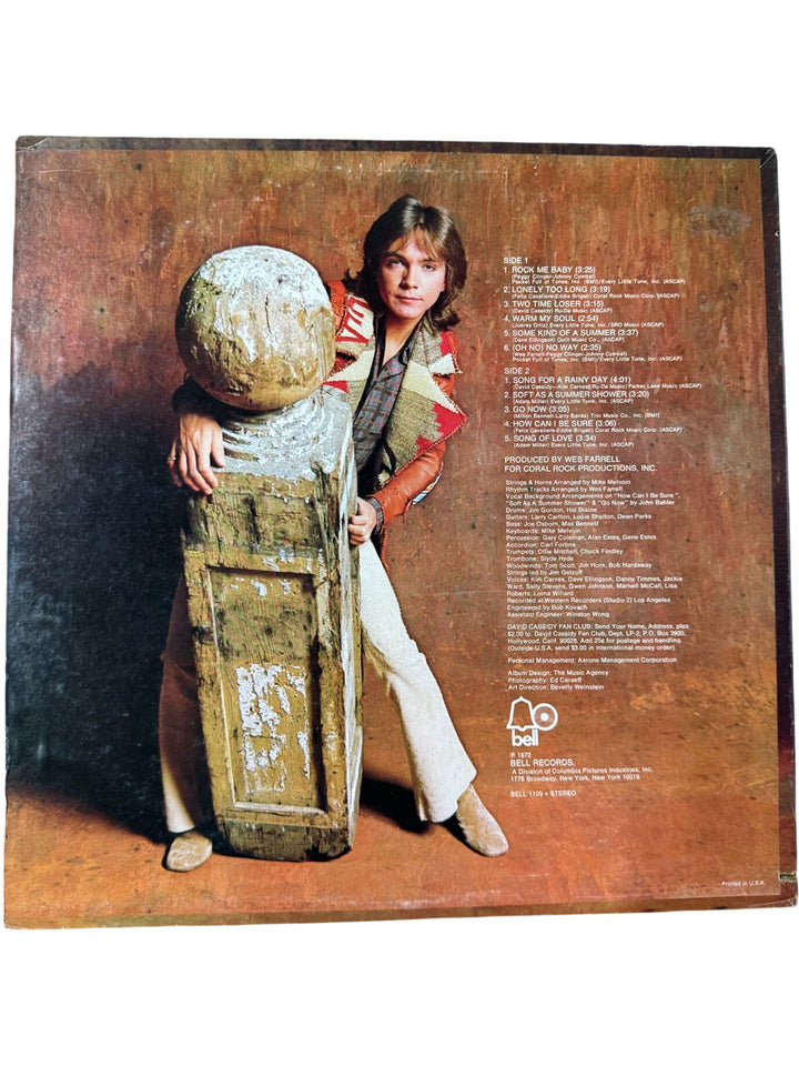 1972 Rock Me Baby Vinyl Album by David Cassidy - Good