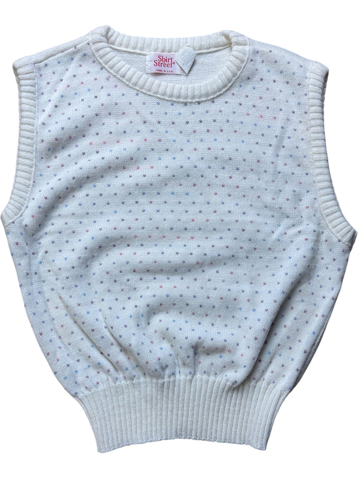 Shirt Street Sleeveless Acrylic Sweater Top