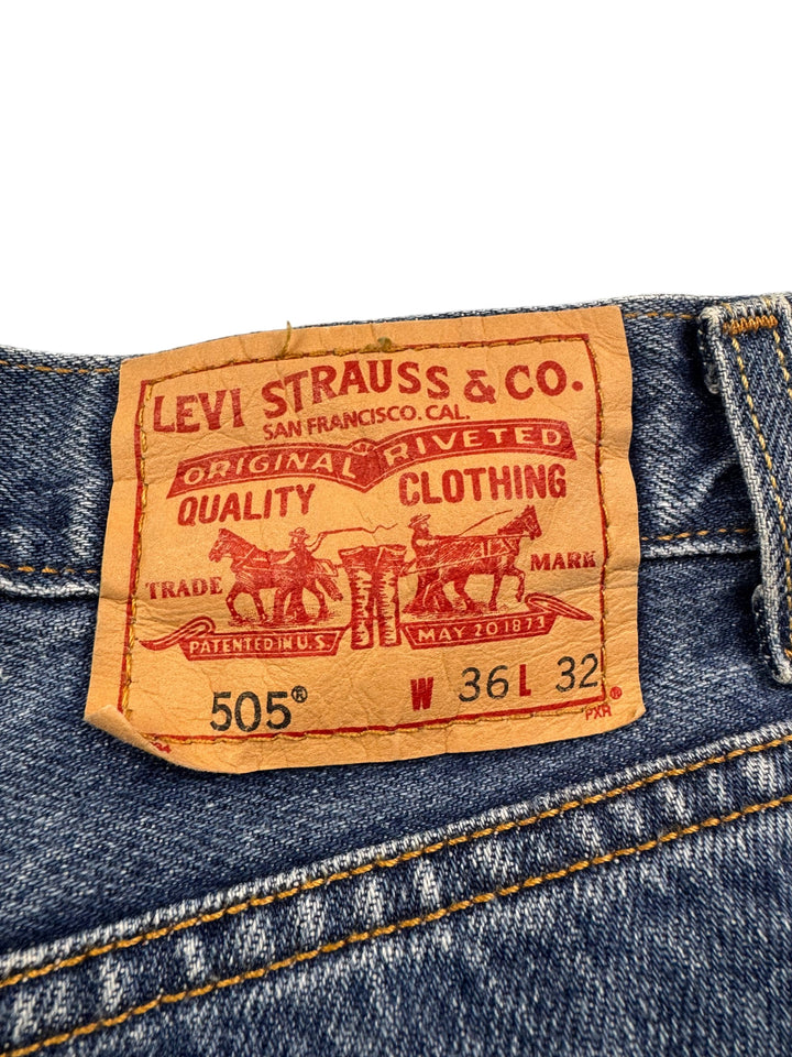 Levi 505 Regular Fit Denim Jeans - W35 L31