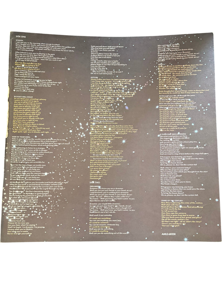 Supertramp Crime Of The Century Vinyl Record - Fair