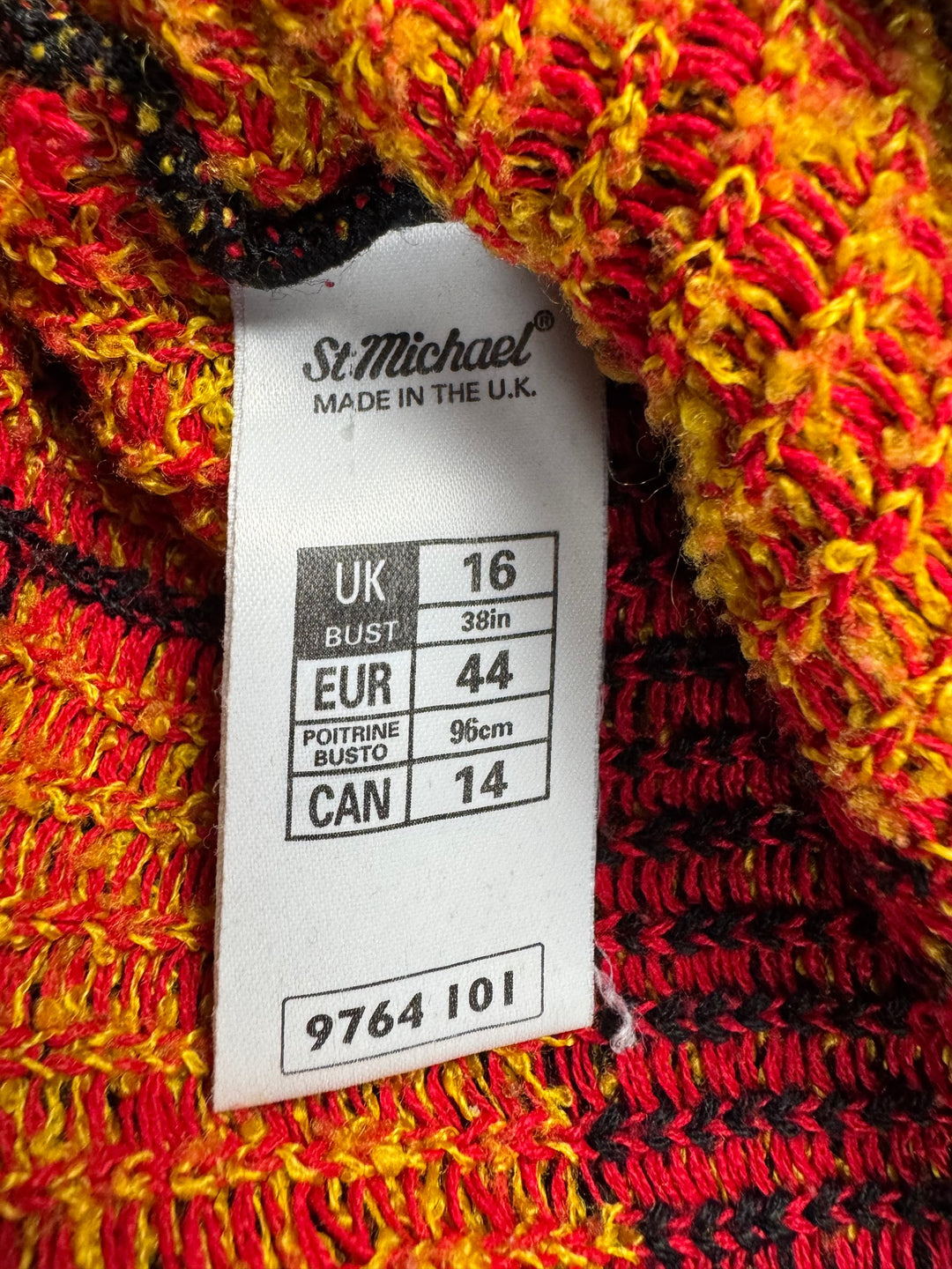 Yellow Tartan Knit Sweater - Think Vintage