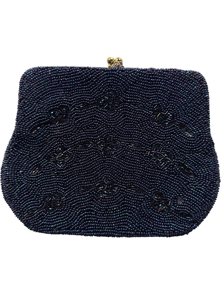 Beaded Clutch Bag with Chain Strap