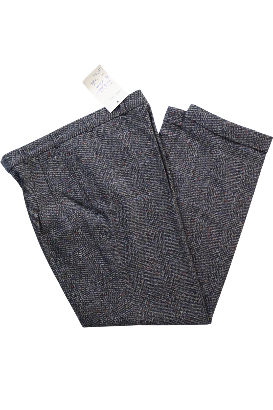 1970s Men's Checkered Wool Trousers - W34 L33 - Think Vintage