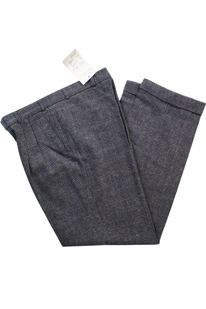 1970s Men's Checkered Wool Trousers - W34 L33 - Think Vintage