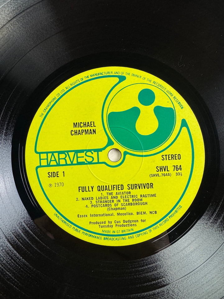 1970 Michael Chapman Vinyl Record Fully Qualified Survivor - Very Good