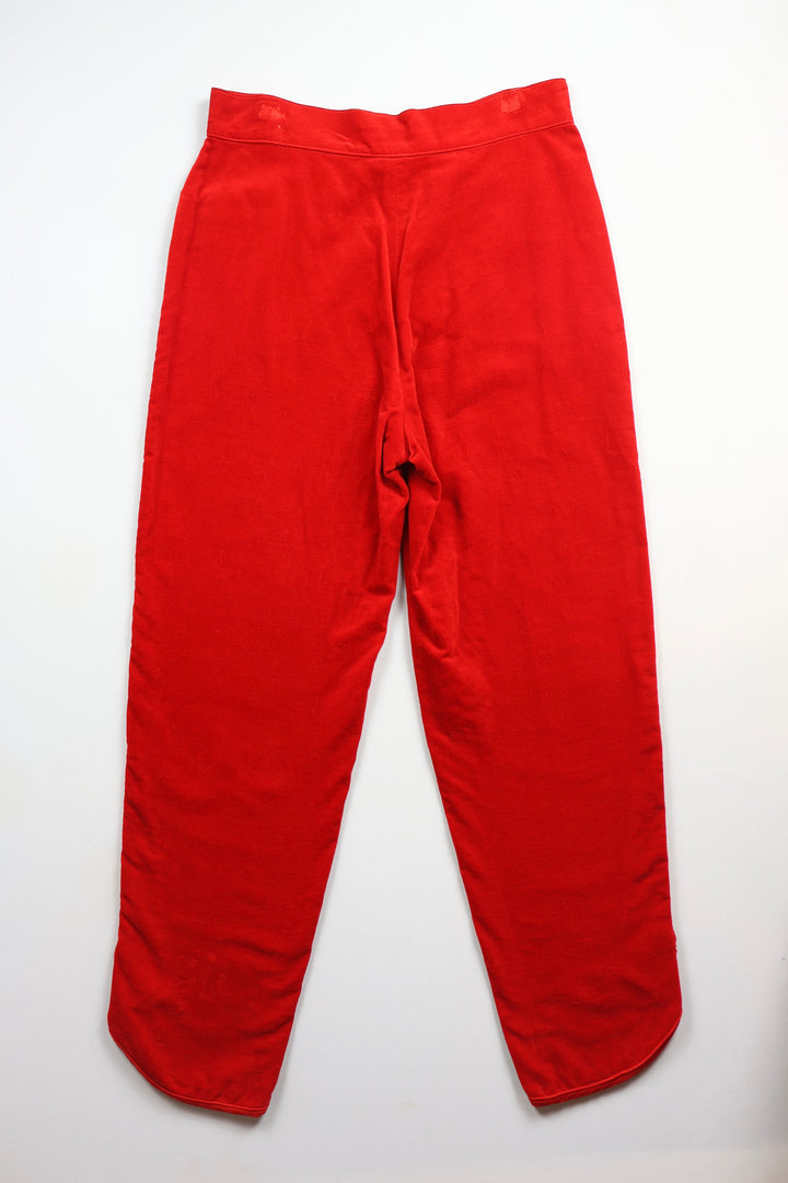 1970s Red Velvet Trousers