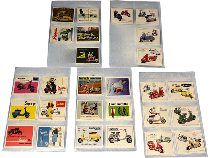 Vespa Lambretta Vintage Scooter Collectors Cards Set - Think Vintage