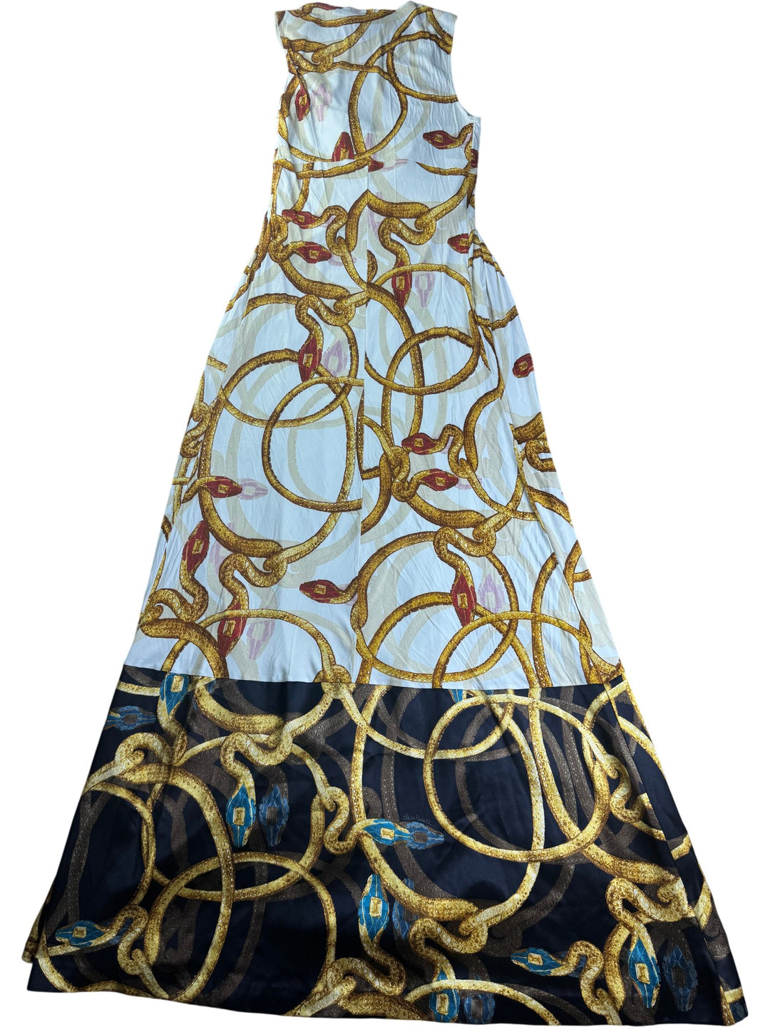 Roberto Cavalli Chain Print Maxi Dress - S