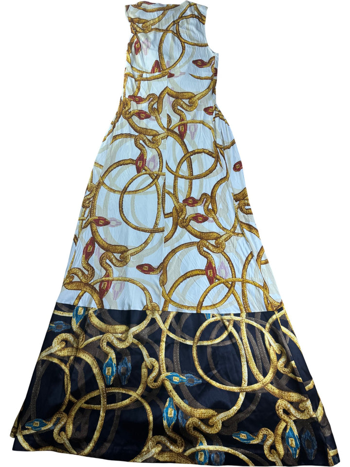 Roberto Cavalli Chain Print Maxi Dress - S