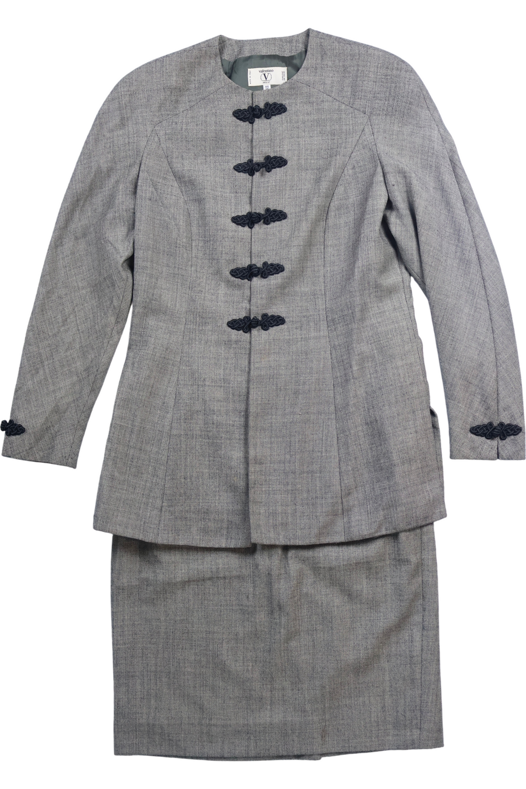 80's Valentino Miss V Skirt Suit - Think Vintage