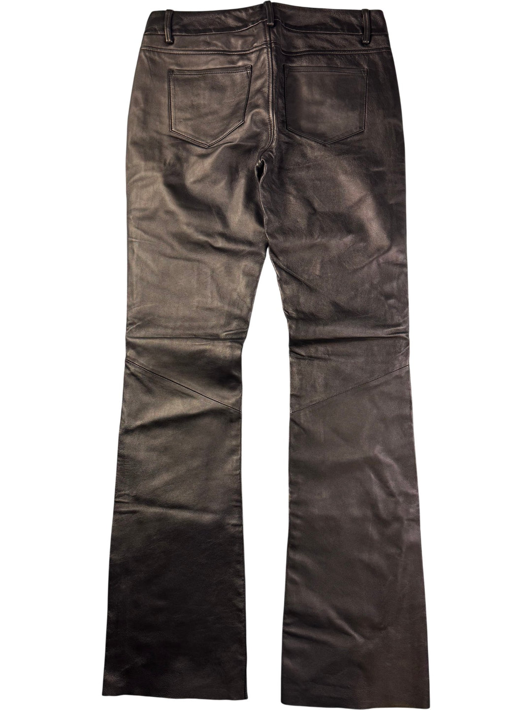 Paige Black Label Leather Trousers - Size 8/10