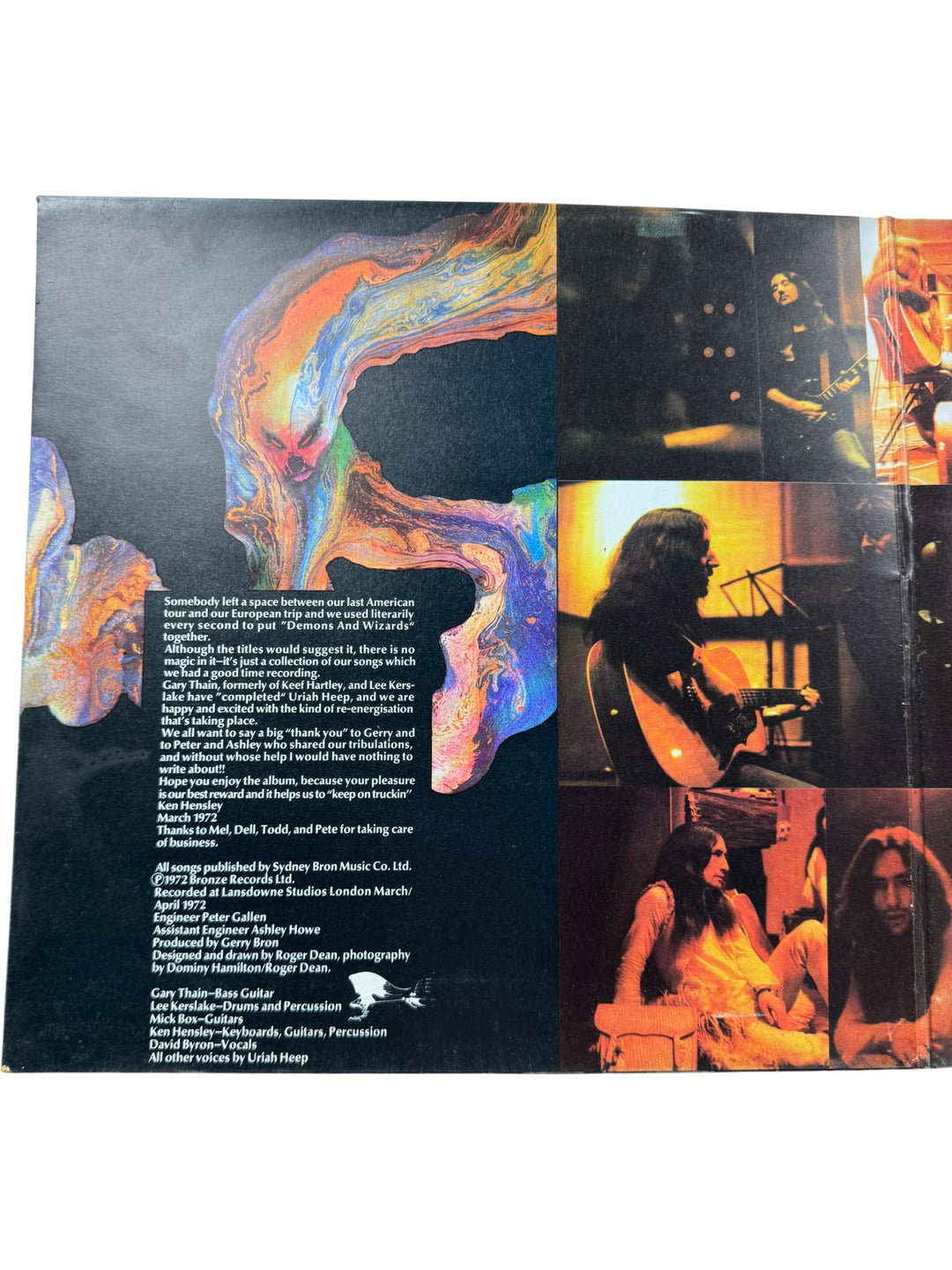 Uriah Heep Demons And Wizards Vinyl Record - Very Good
