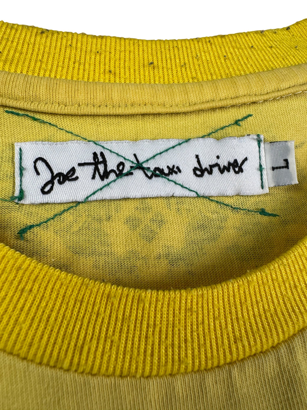 Joe The Taxi Driver Yellow Graphic T-Shirt