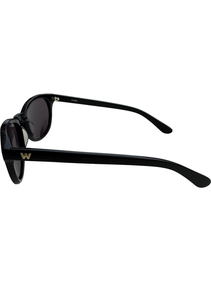 Classic Black Round Unisex Sunglasses - Think Vintage