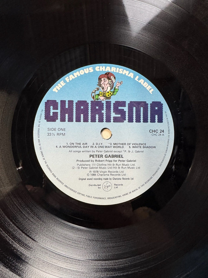 Peter Gabriel Vinyl Record Charisma Label - Very Good