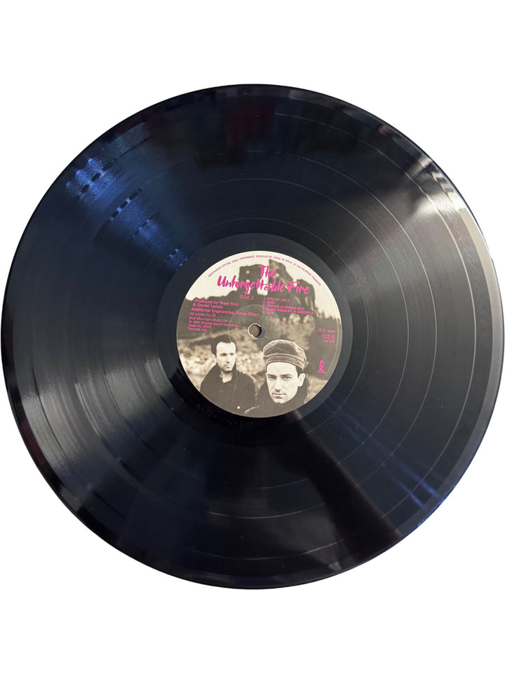 U2 The Unforgettable Fire Vinyl Record - Very Good