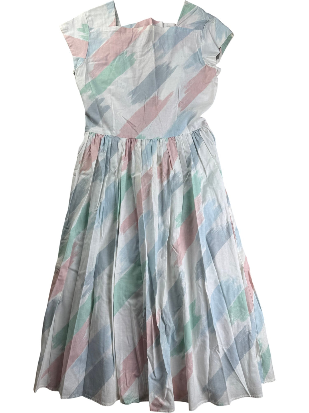 BHS Pastel Patterned Cotton Dress - S/M