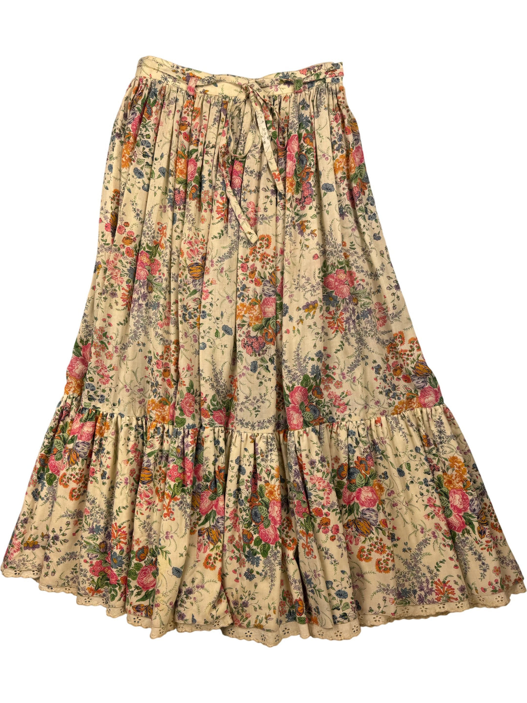 Floral Prairie Maxi Skirt - Think Vintage