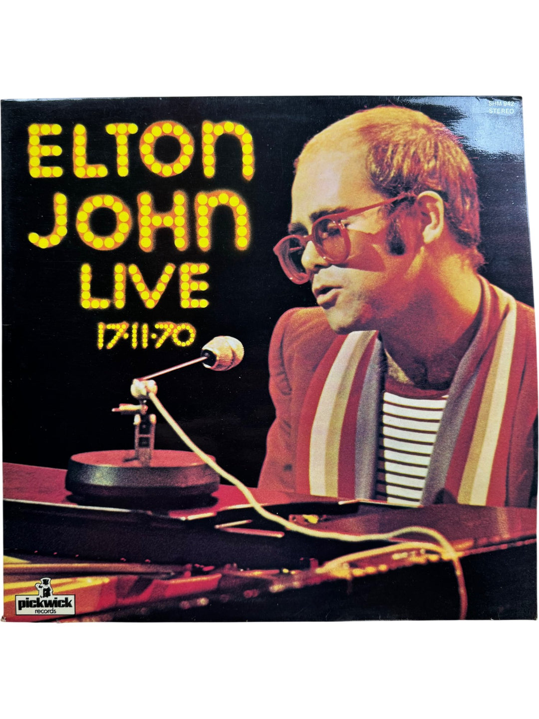 Elton John Live 17-11-70 LP - Good+