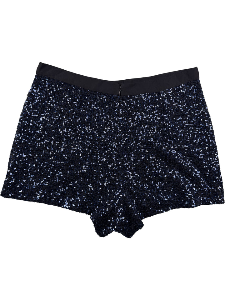 French Connection Sequin Shorts - L - Think Vintage