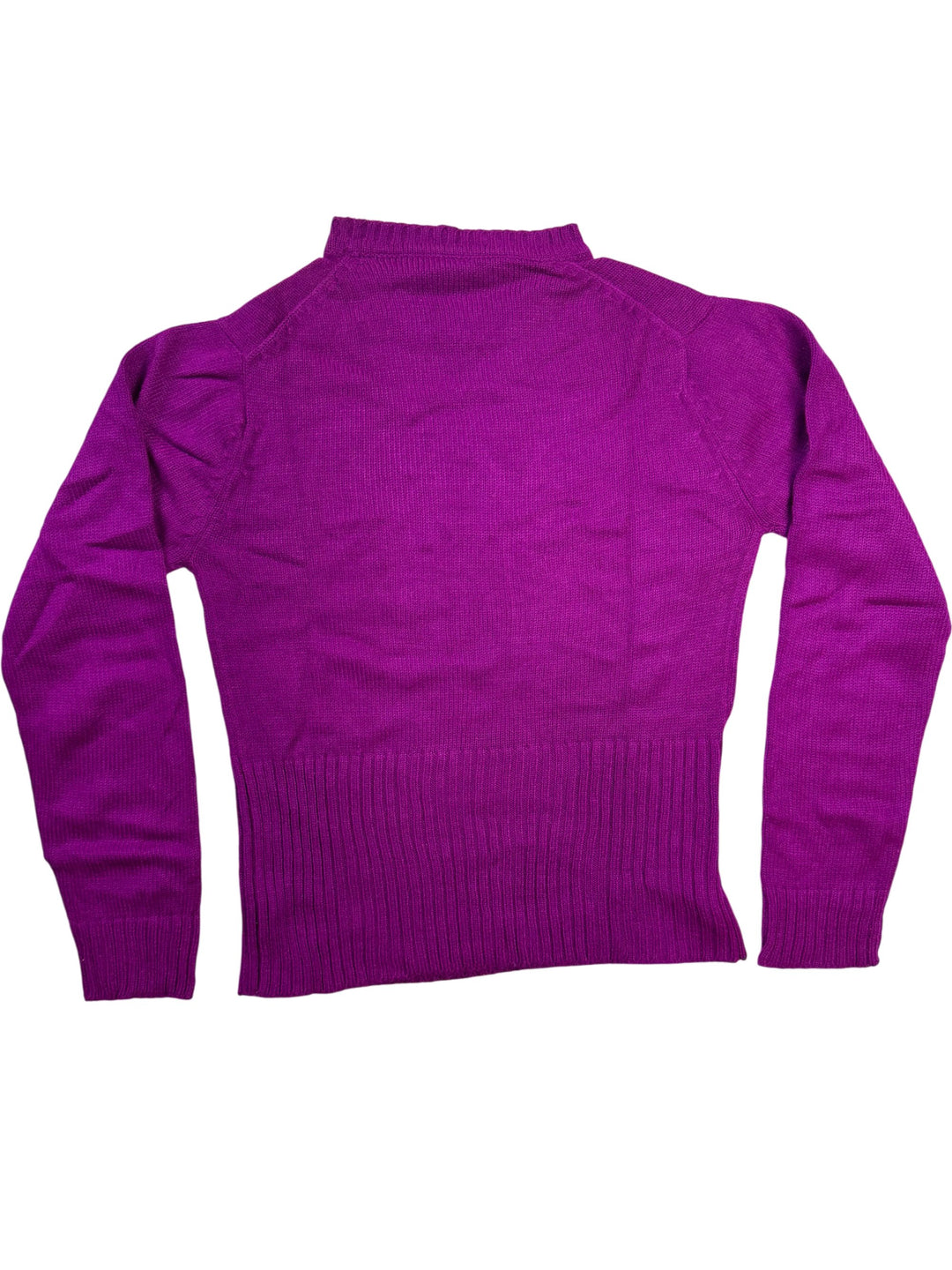 Purple Long Sleeved Knit Sweater - XS