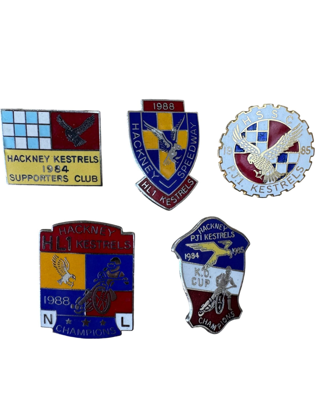 Hackney Kestrels Speedway Pins Set