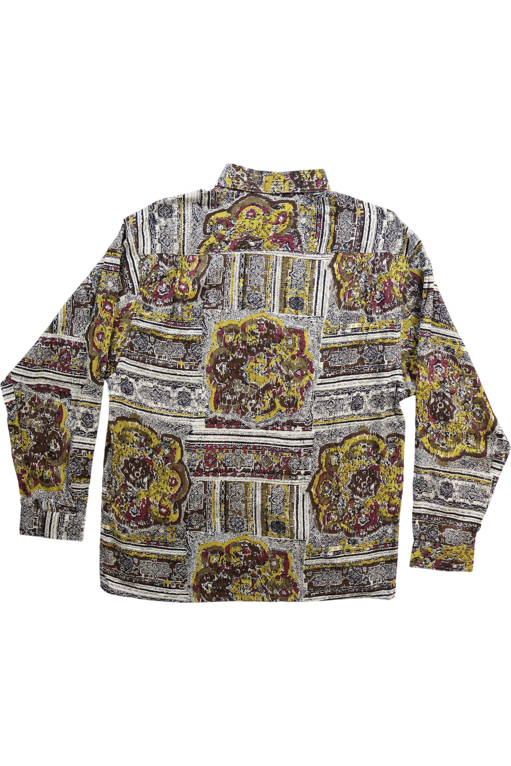 80's Chicanti Abstract Long Sleeved Shirt - XL - Think Vintage