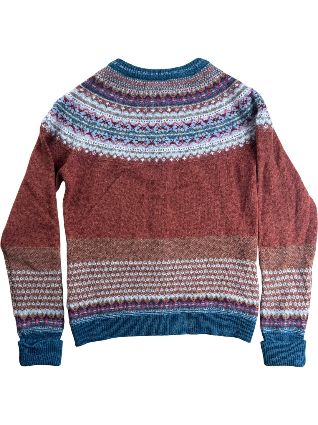 Eribe Angora Wool Fair Isle Cardigan - S