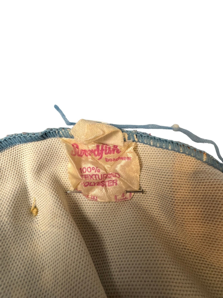 1970s Swim Trunks with Fun Print - Age 2/3