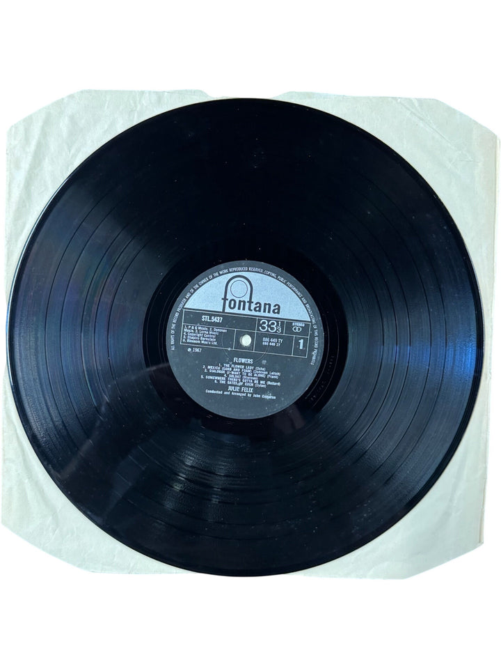 Julie Felix Flowers LP - Very Good