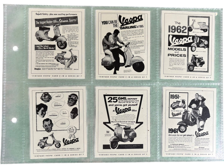 Vespa Lambretta Vintage Scooter Collectors Cards Set - Think Vintage