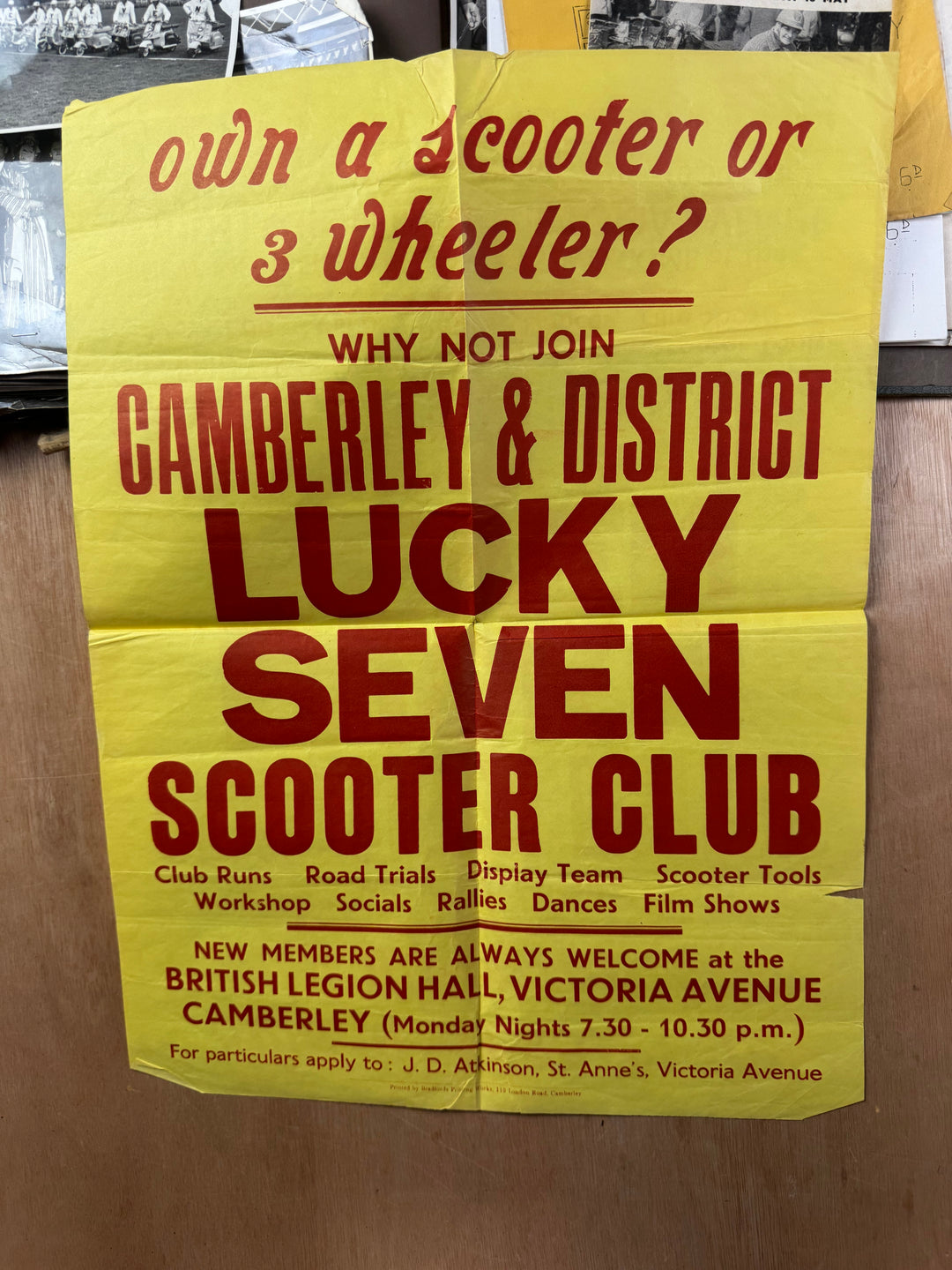 Vintage Scooter Archive Scrapbook – Original Photos, Newspaper Cuttings, Posters & Ephemera