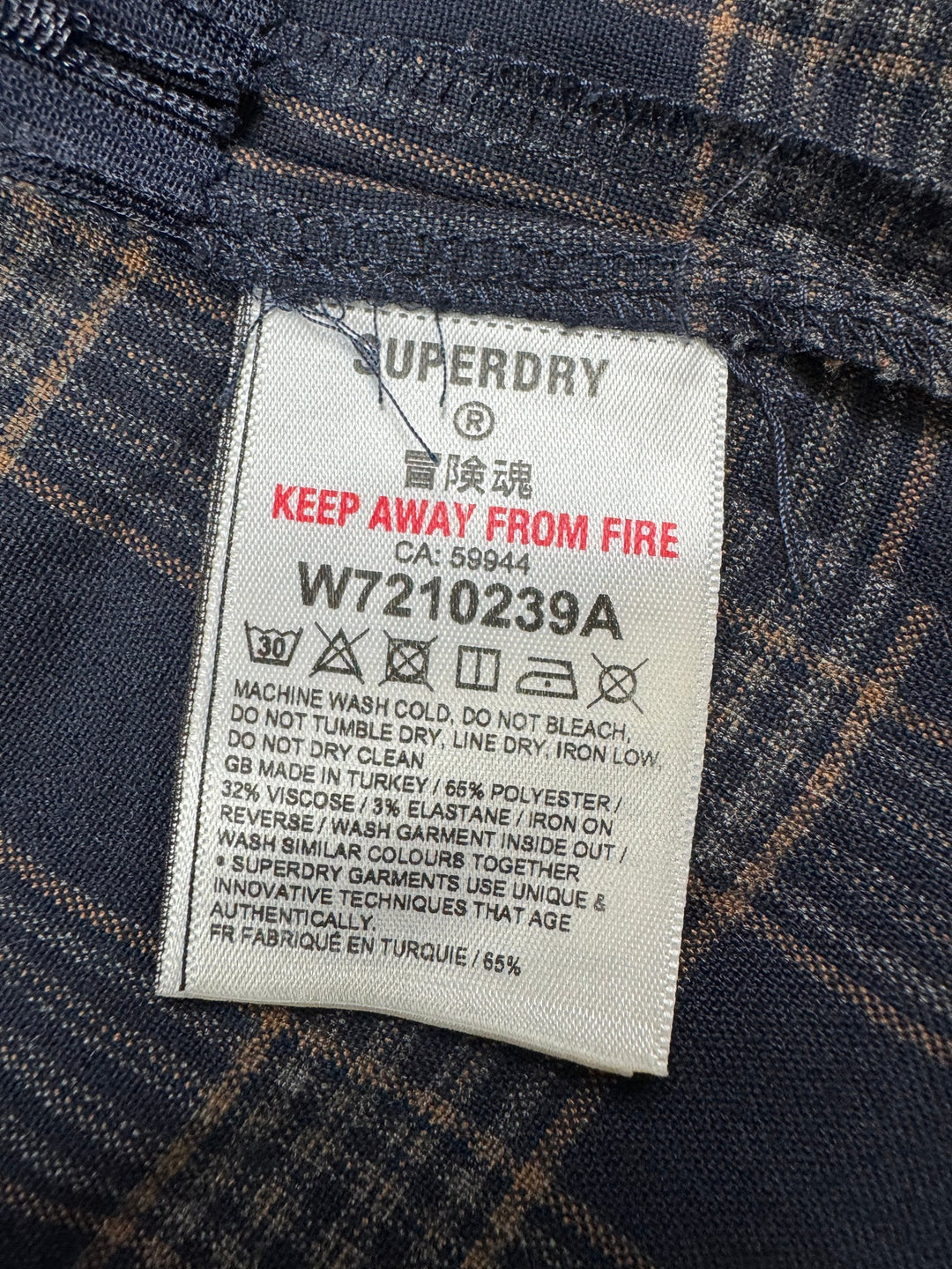 Superdry Tweed Plaid Mini Skirt - M