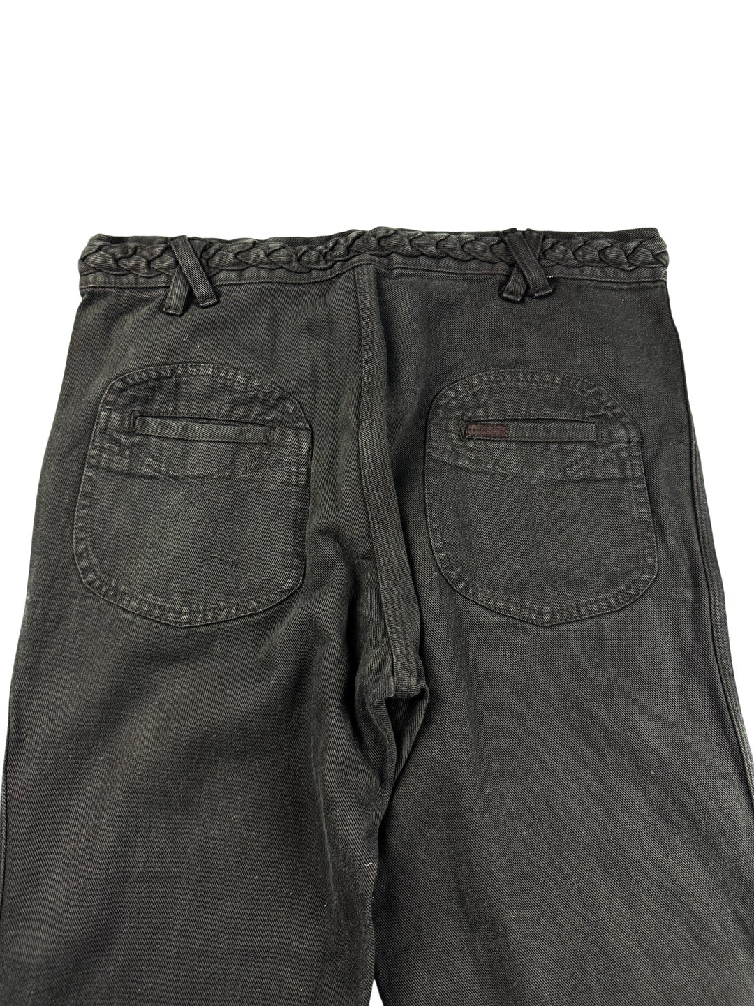 Campan Black Braided Waist Trousers - W31