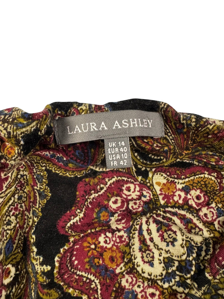 Laura Ashley Floral Long Sleeve Dress - M
