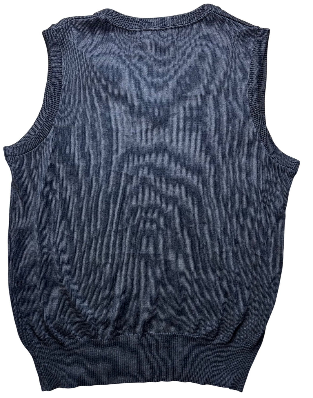 Black V-Neck Sleeveless Knit Vest