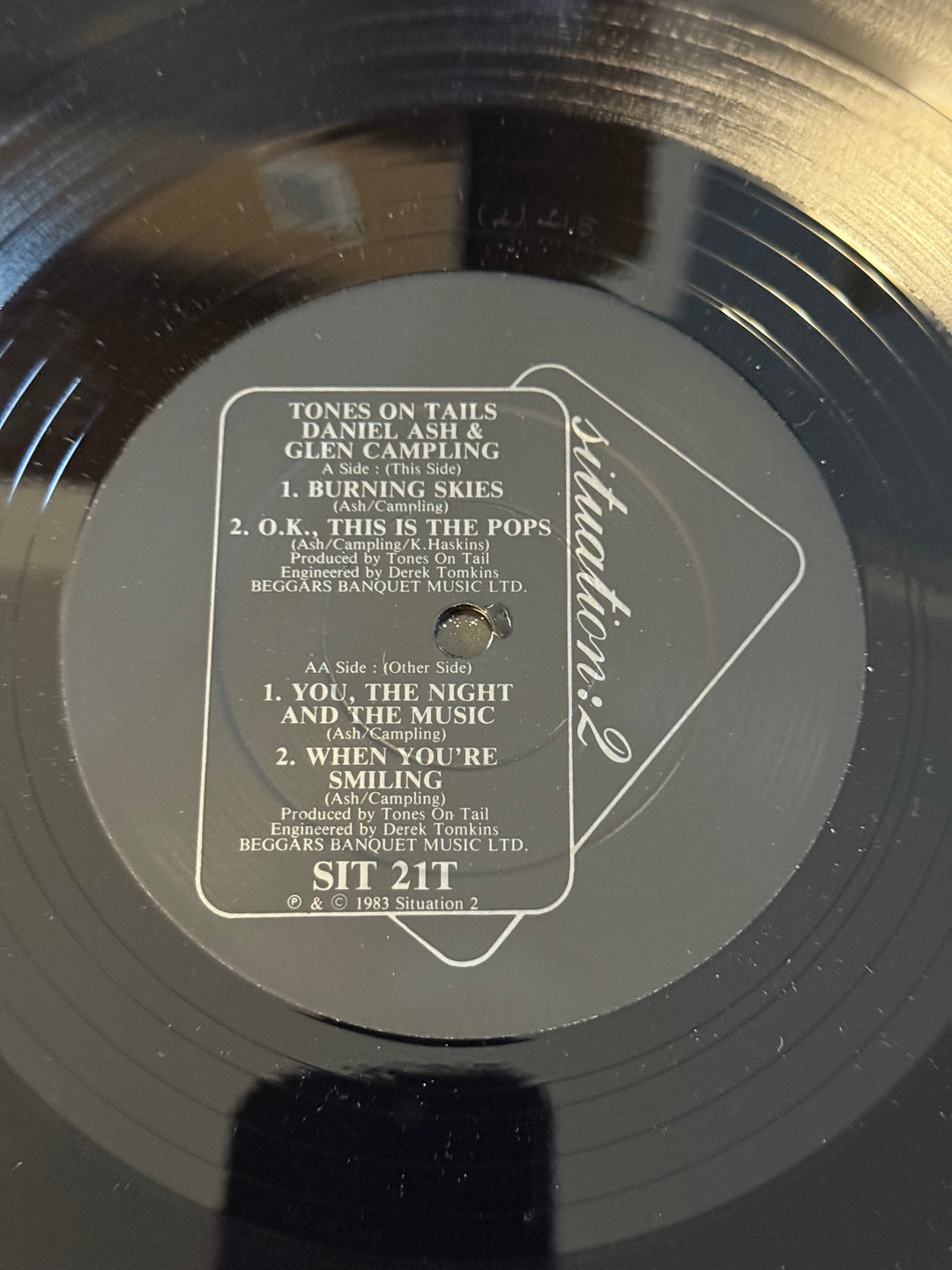 Tones On Tail Vinyl Record 1983