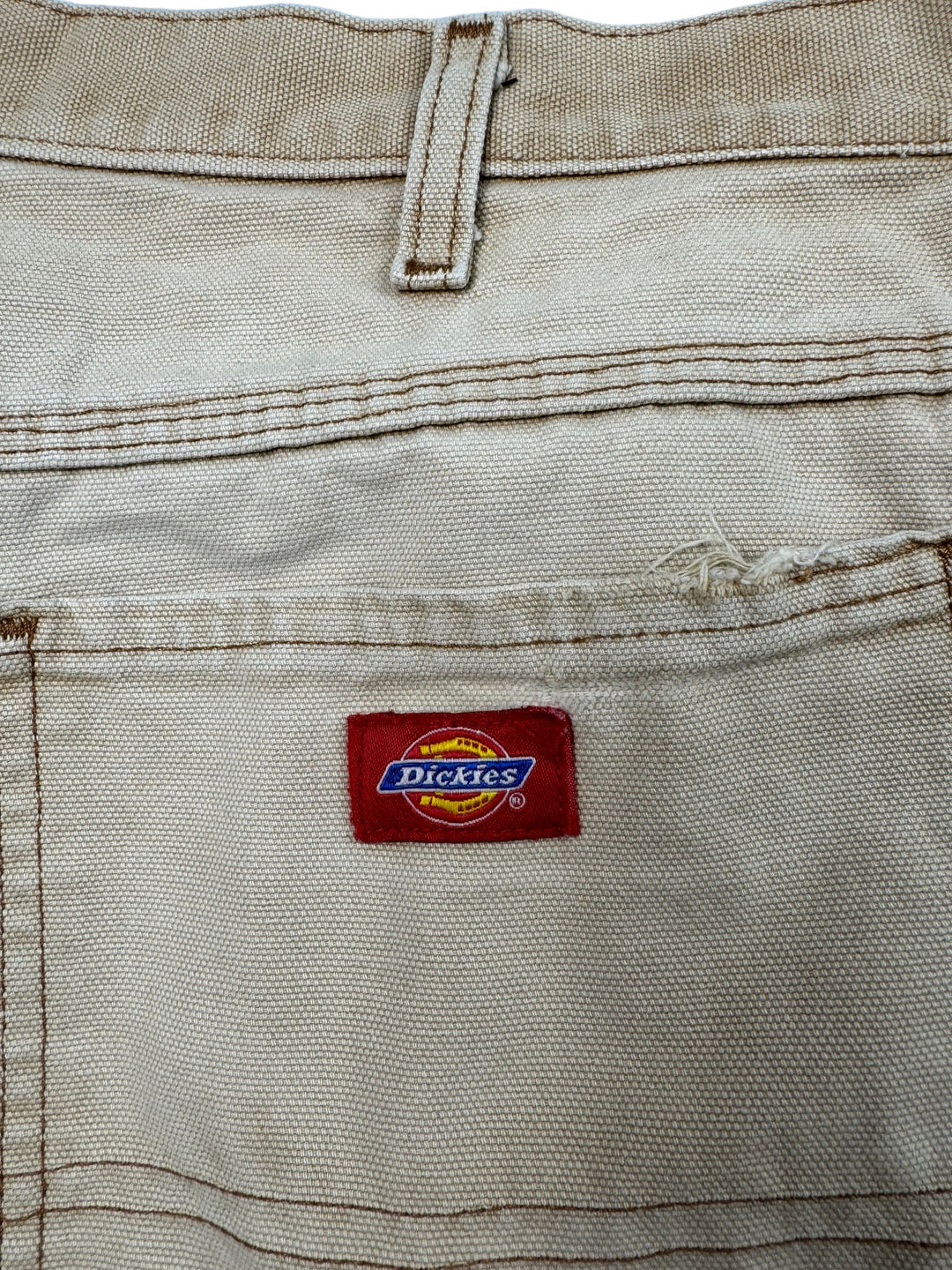 Dickies Beige Workwear Cargo Shorts - M - Think Vintage