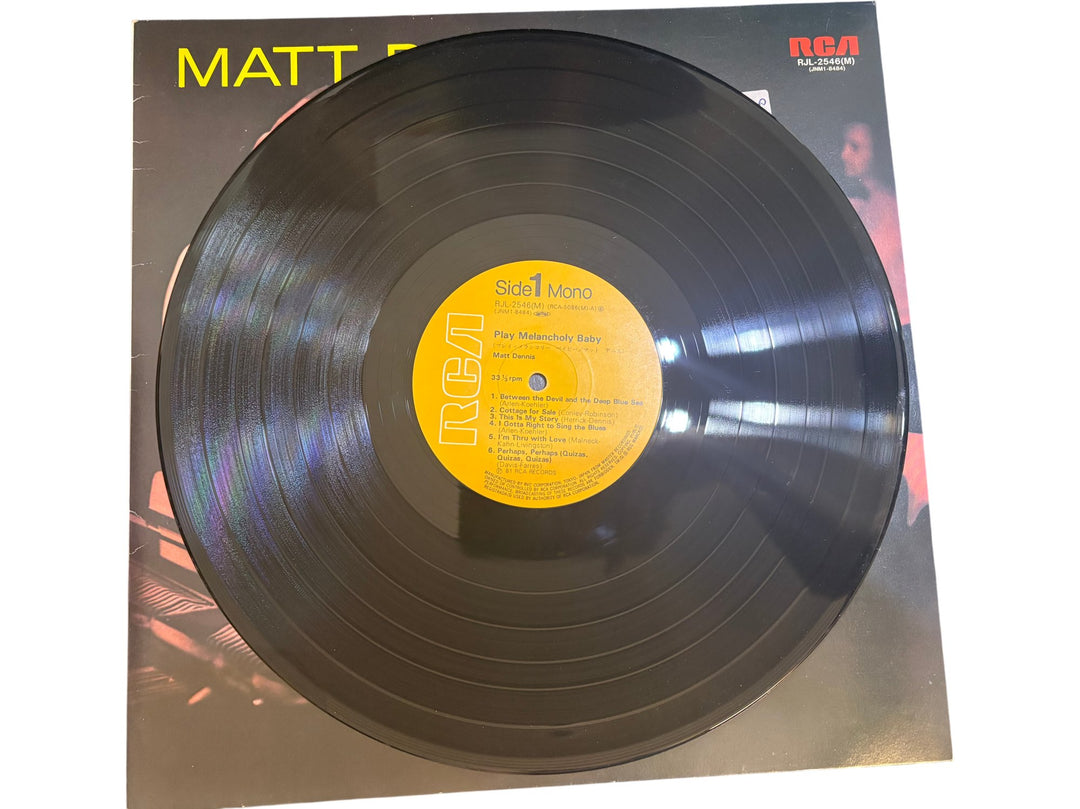 Matt Dennis Play Melancholy Baby Vinyl - Good