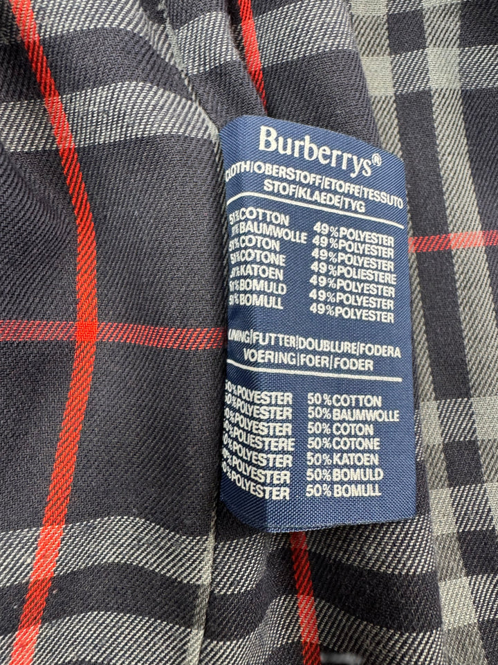 Burberrys Blue Trench Coat - S